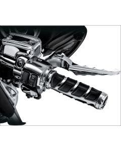 Kuryakyn Chrome Kinetic Grips for Harley-Davidson with Electronic Throttle