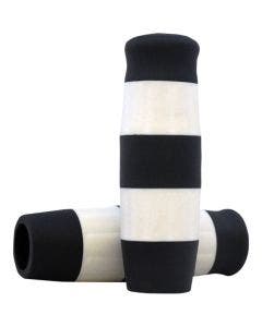 Lowbrow Black & White Flying Monkey 1" Krayton Rubber Grips Harley or Custom