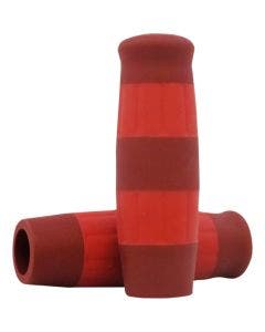 Lowbrow Red & Orange Flying Monkey 1" Krayton Rubber Grips Harley or Custom