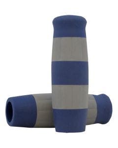 Lowbrow Blue & Gray Flying Monkey 1" Krayton Rubber Grips Harley or Custom