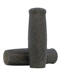 Lowbrow Metalflake Black Classic 1" Krayton Rubber Grips Harley Metric & Custom