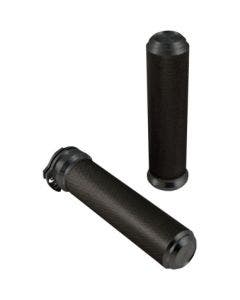 The Speed Merchant Black Alumimum Speed Grips for 1" Bars Harley Cable Throttle