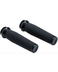 Kuryakyn 5961 Black Thresher Textured Motorcycle Handlebar Grips 18-19 Indian