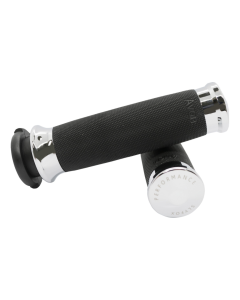 Slyfox Custom Contour Chrome Grips 4 Harley 99-17 Throttle By Wire