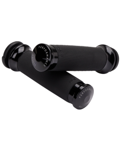 Slyfox Custom Contour Black Anodized Grips 4 Harley 08-23 Throttle By Wire