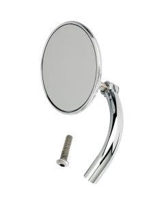 Biltwell Chrome Round Utility Mirror Perch Mount for Harley Metric Custom (ea)