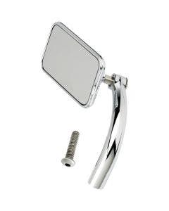 Biltwell Chrome Square Utility Mirror Perch Mount for Harley Metric Custom (ea)