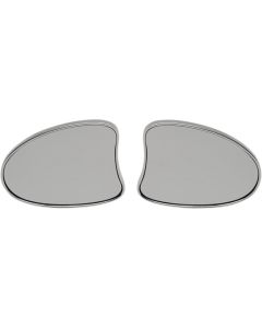 Drag Chrome Deluxe Fairing Mount Mirrors for Harley FLHX Batwing Models 14-17
