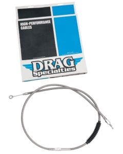 Drag Specialties Black Braided High Efficiency Clutch Cable 08-13 FLH/T 14 FLHR Models