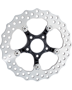 Arlen Ness Black 11.5" Spider Series Rotor 4 Harley 00-14 Touring/Softail/Dyna 