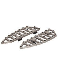 Arlen Ness 06-874 Titanium Billet Aluminum MX Floorboards Front Harley 99-Up
