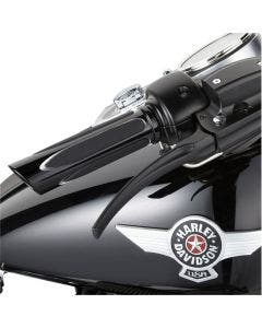 Arlen Ness Black Ano Deep Cut Soft-Touch Hand Grips Harley Throttle by Wire