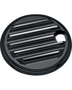 Covingtons Customs Gloss Black Finned Fuel Gas Door Harley Touring 92-07