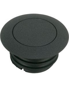 Wrinkle Black Non-Vented Pop Up Screw In Gas Cap for Harley L96-15 2.36" OD