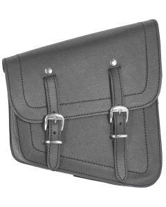 Mid-USA 07311 Right Side Black Leather Swingarm Bag Harley Softail & Rigid Frame