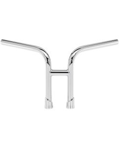 Biltwell 6201-1056 1" Re-bar Slotted Chrome Handlebar Harley Metric