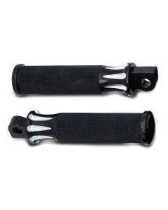 Arlen Ness Black Fusion Male Mount Foot Pegs for Harley or Metric