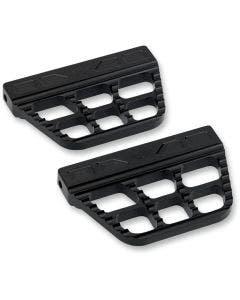 Joker Machine Black Serrated Rear Passenger Floorboards for Harley 93-17