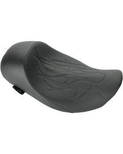 Danny Gray Speed Cradle Flame Stitch Solo Seat for 08-up Harley Touring