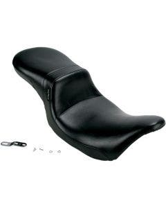 Le Pera LK-567 Daytona 2-up Smooth Black Vinyl Seat Harley FLH/T 08-23