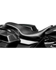 Le Pera LK-079 Black Vinyl Cobra Full Length Seat Harley Touring 08-23