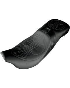 Danny Gray AirHawk Weekday 2-Up XL Seat W Backrest Receptacle Harley FLH/T 08-23