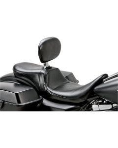 Le Pera LK-567BR Daytona 2-up Smooth Vinyl Seat w/ Backrest Harley FLHT 08-23