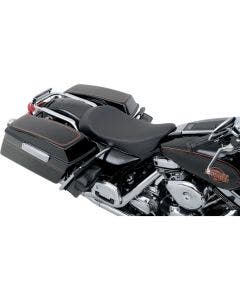 Drag Low Profile Smooth Black Solo Seat Harley 97-07 Road King Street Glide