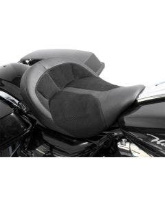 Danny Gray BigIST Air Black Leather Solo Wide Saddle Seat Harley Touring 08-23