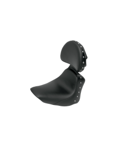 Saddlemen Heels Down Solo Seat W/ Studs W/ Backrest 4 Harley 06-17 FLSTN/C