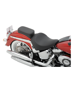 Drag Solo Smooth Harley Seat With EZ Glide 2 Backrest Option 00-17 FLST 
