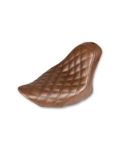 Saddlemen Renegade Lattice Stitch Solo Brown Seat 4 Harley 06-09 FXST 07-17 FLSTF/B