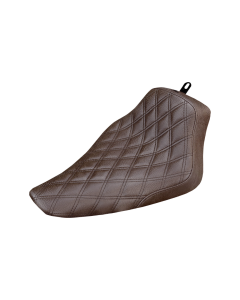 Saddlemen Renegade Lattice Stitch Solo Brown Seat 4 Harley 12-17 FLS 11-13 FXS