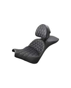 Saddlemen Explorer LS Touring Harley Seat W/ Backrest for 18-23 FXBB/S 818-30-030LS