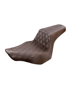 Saddlemen Step-Up Brown Front LS Harley Seat for 13-17 FXSB 813-27-172BR