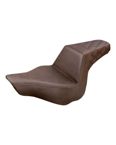 Saddlemen Step-Up Brown Rear LS Harley Seat for 13-17 FXSB 813-27-173BR