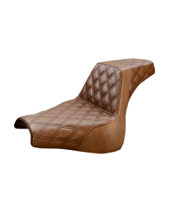 Saddlemen Step-Up Brown Full LS Harley Seat for 18-22 FXFB/FXFBS 818-28-175BR