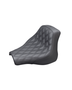 Saddlemen Renegade Lattice Stitch Solo Black Seat 4 Harley 18-23 FXFB/FXFBS