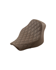 Saddlemen Renegade Lattice Stitch Solo Brown Seat 4 Harley 18-23 FLHC/FLHCS/FLDE
