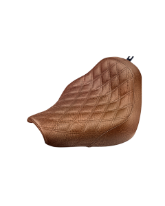 Saddlemen Renegade Lattice Stitch Solo Brown Seat 4 Harley 18-20 FXBR/FXBRS