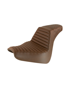 Saddlemen Step-Up Brown Front TR Rear LS Harley Seat for 18-22 FXBR/FXBRS 