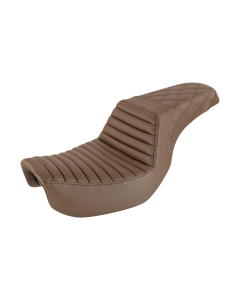 Saddlemen Step-Up Brown Front TR Rear LS Harley Seat for 18-22 FXBB/FXBBS 818-30-176BR