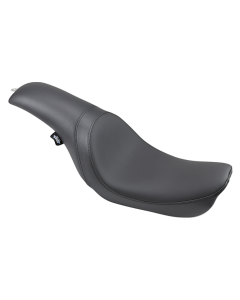 Drag Predator Smooth Black Solar Reflective Leather Harley Seat for Dyna 06-17
