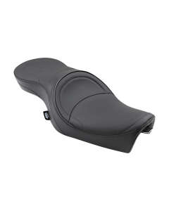 Drag Low-Profile Touring Mild Stitch Black Seat 4 Harley 06-22  XL Models