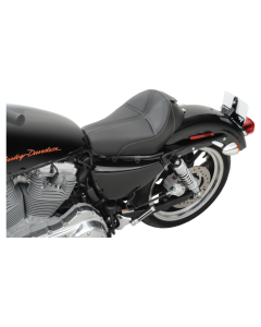 Saddlemen Dominator Solo Seat W/Backrest Option 4 Harley 04-22 XL W/3.3 Tank 10-22 XLX