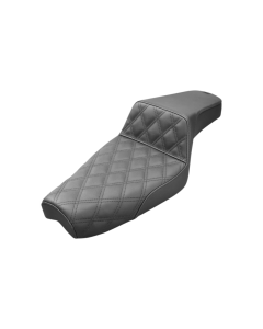 Saddlemen Step-Up Front Lattice Stitch Black Seat 4 Harley 04-20 XL W/4.5 Gal Tank