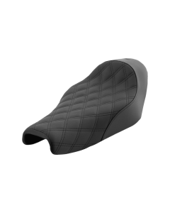 Saddlemen Renegade Lattice Stitch Black Solo Seat 4 Harley 04-22 XL W/3.3 Tank 10-22 XLX