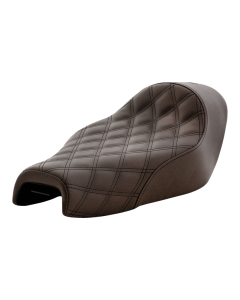 Saddlemen Renegade Lattice Stitch Brown Solo Seat 4 Harley 04-20 XL W/4.5 Tank