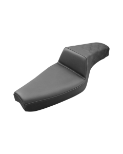 Saddlemen Step-Up Rear Lattice Stitch Black Seat 4 Harley 04-20 XL W/4.5 Gal Tank
