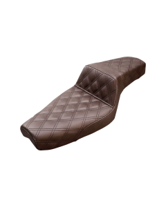 Saddlemen Step-Up Full Lattice Stitch Brown Seat 4 Harley 86-03 XL Models